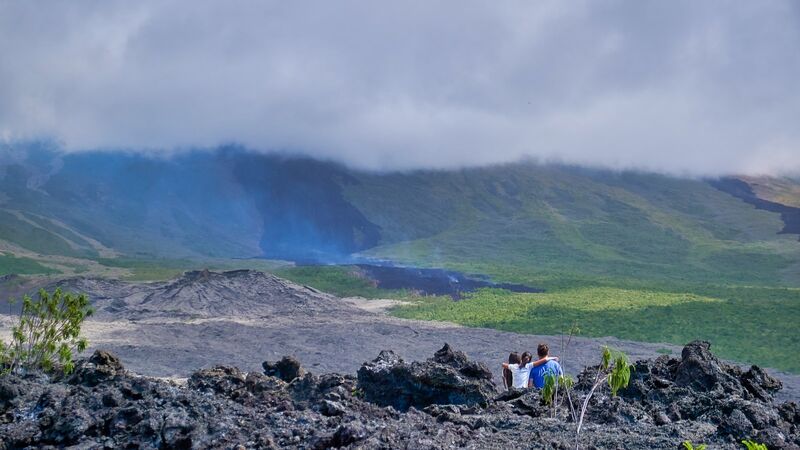 Piton de la Fournaise sur l'île de La Réunion
